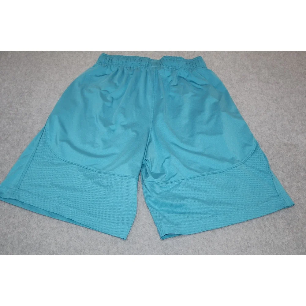 Under Armour Athletic Shorts Mens Medium Teal Blue Loose Fit 9